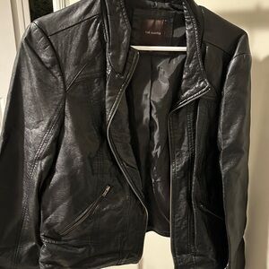 The Limited Women's Sleek Black Leather Jacket